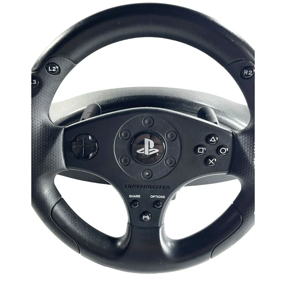 T-80 Thrustmaster Racing Wheel with Pedals PlayStation 3 and 4 Tested